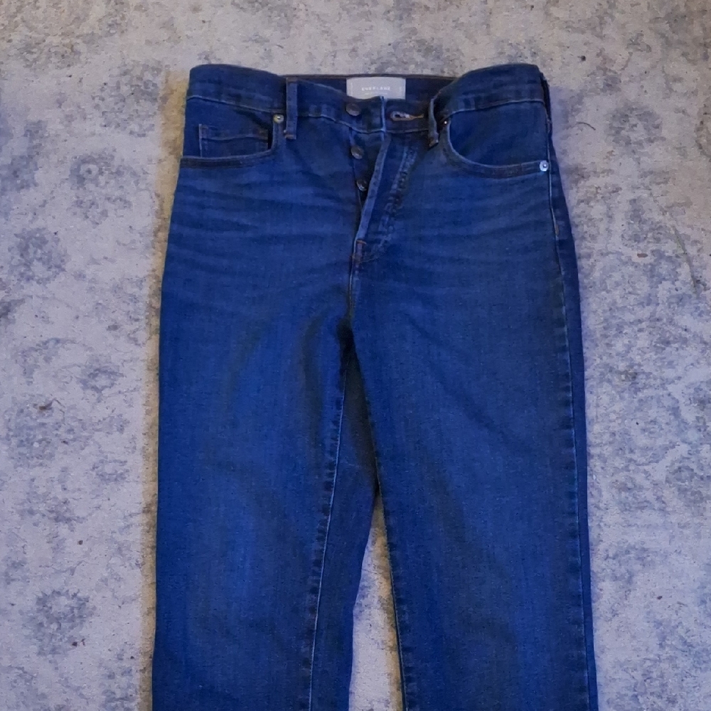 Everlane High Rise Slim Straight Jean